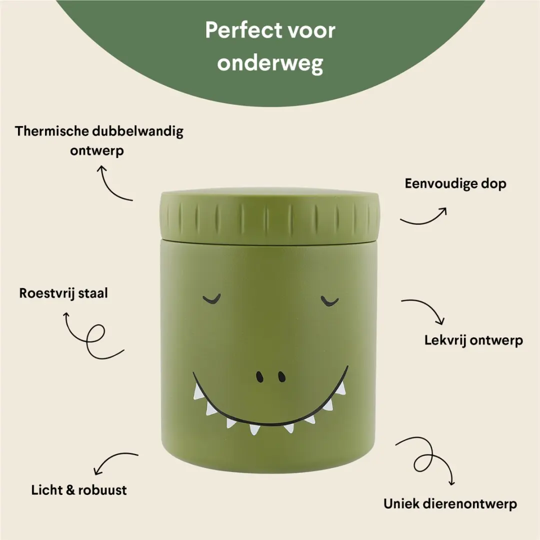 Trixie Mr. Dino Thermopot 350ml - Groen