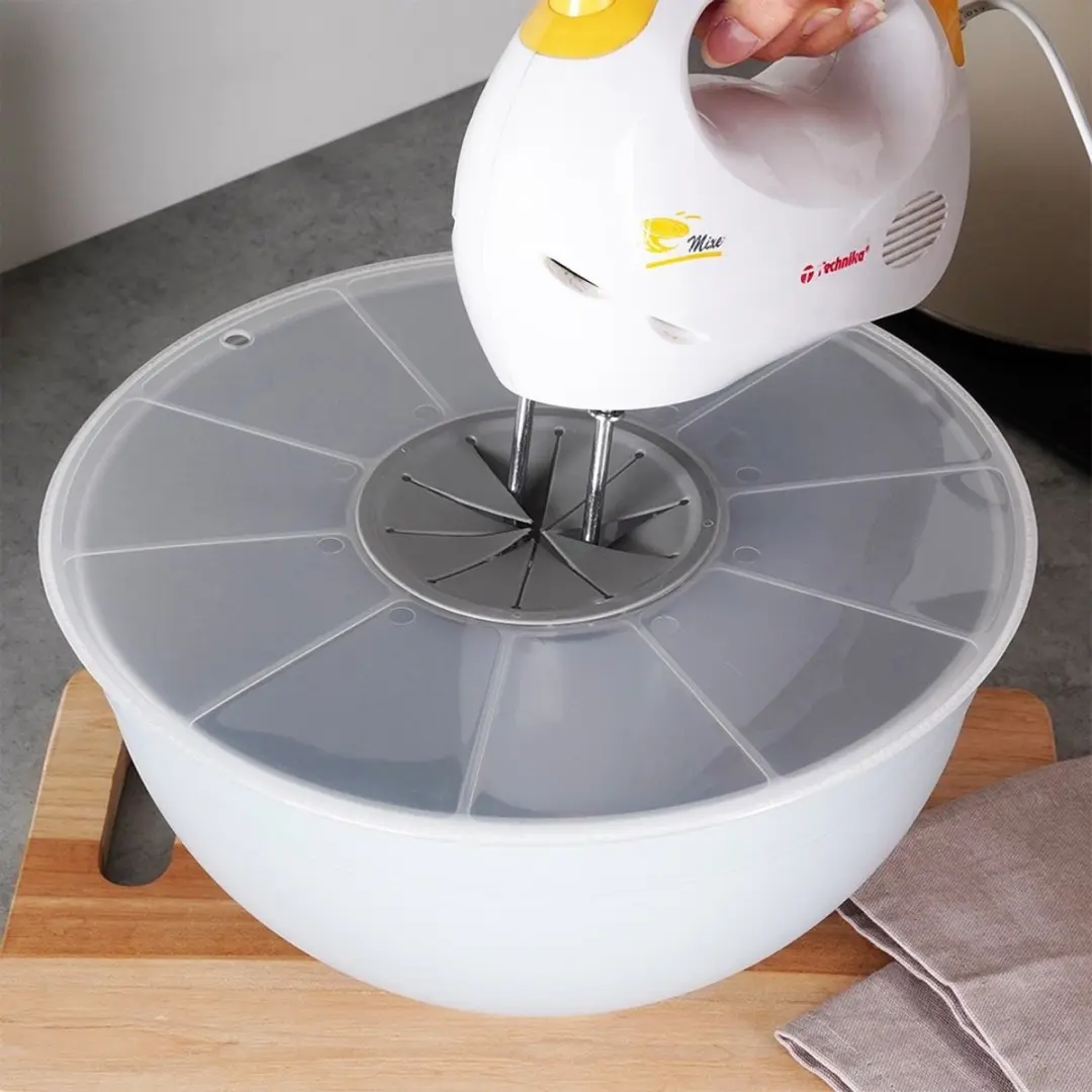 Excellent Houseware Cuisiner Spatdeksel Mixer 30cm - Transparant