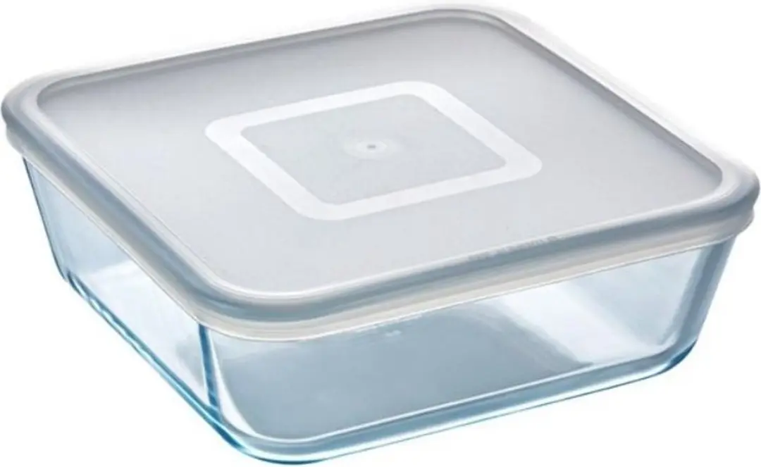 PYREX Cook & Freeze Schaal Set 8 Stuks - 2.6L - Transparant/Wit