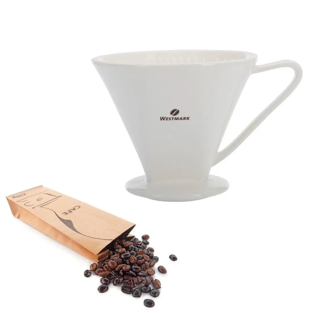 Westmark Porseleinen Koffiefilterhouder 4 Kopjes - Brasilia