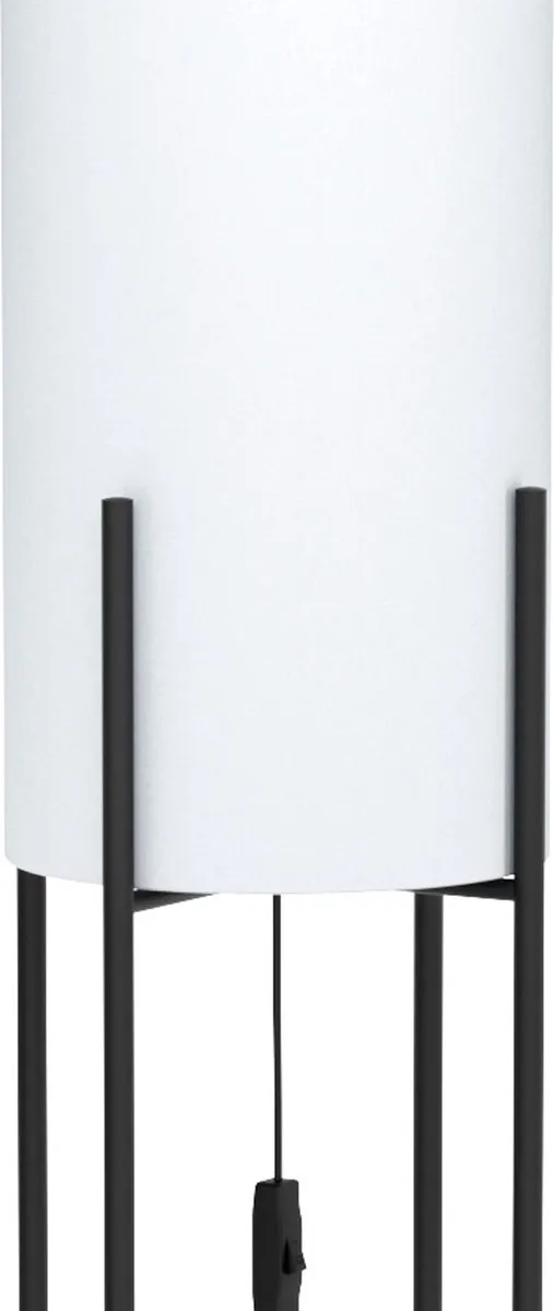 Eglo Glastonbury Vloerlamp - Ø24cm - Zwart