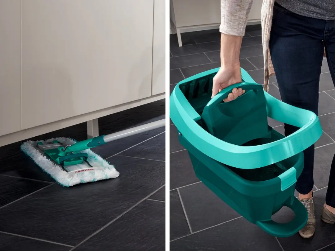 Leifheit Profi Vloerwisser XL 55099 - Micro Duo - 42cm - Turkoois/Grijs/Wit