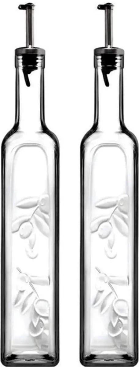 Pasabahce Zelfgemaakte Azijn/Oliekaraf Set 2x500ml - Glas