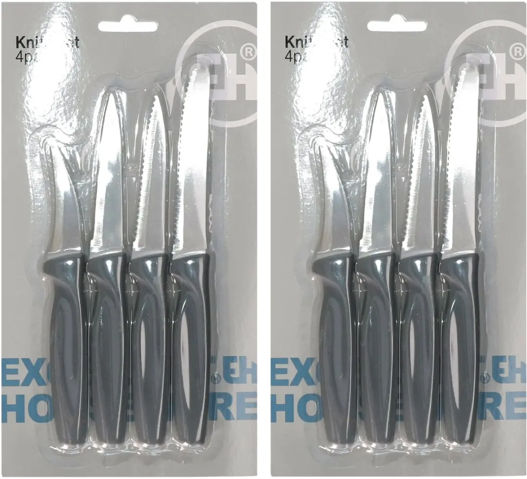 Excellent Houseware RVS Messenet 8-delig - Grijs