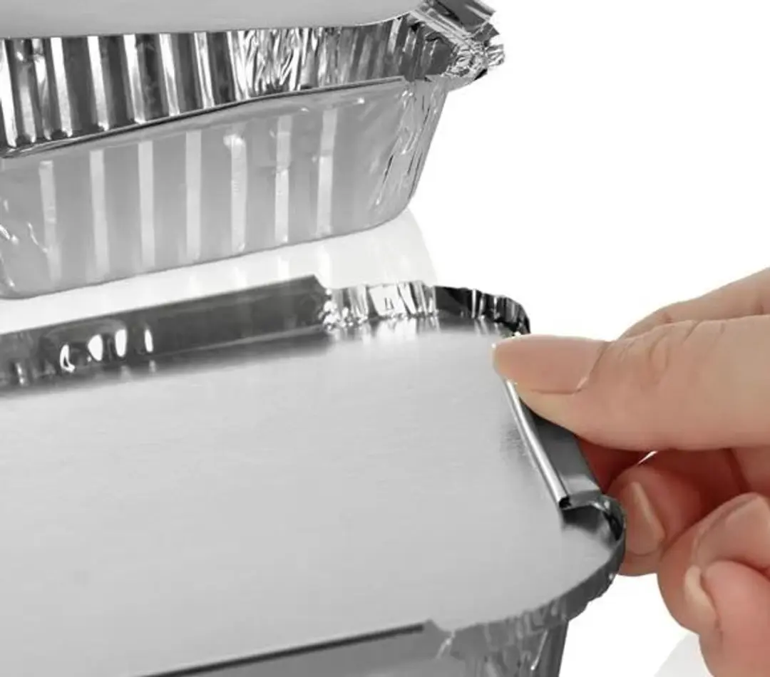 Excellent Houseware Bereidingsbakken met deksel - 4 Stuks - Zilver