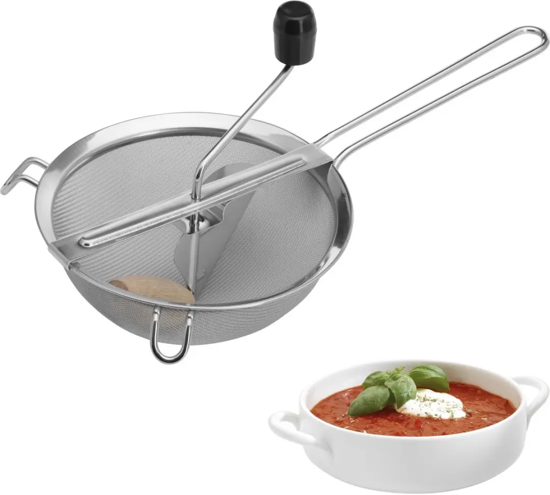 Westmark Passeerzeef Freches Früchtchen 20cm - Roestvrij staal/Zwart