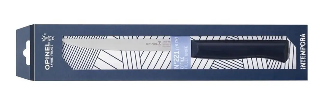 Opinel Intempora N°221 Fileermes 18cm - Blauw