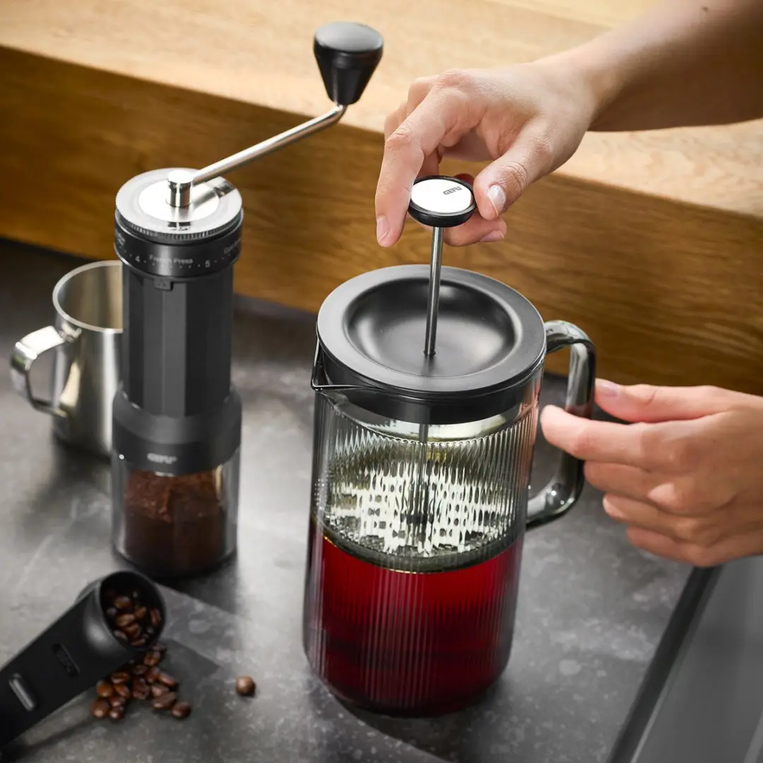 GEFU Cristiano French Press 600ml - Smoke Grey