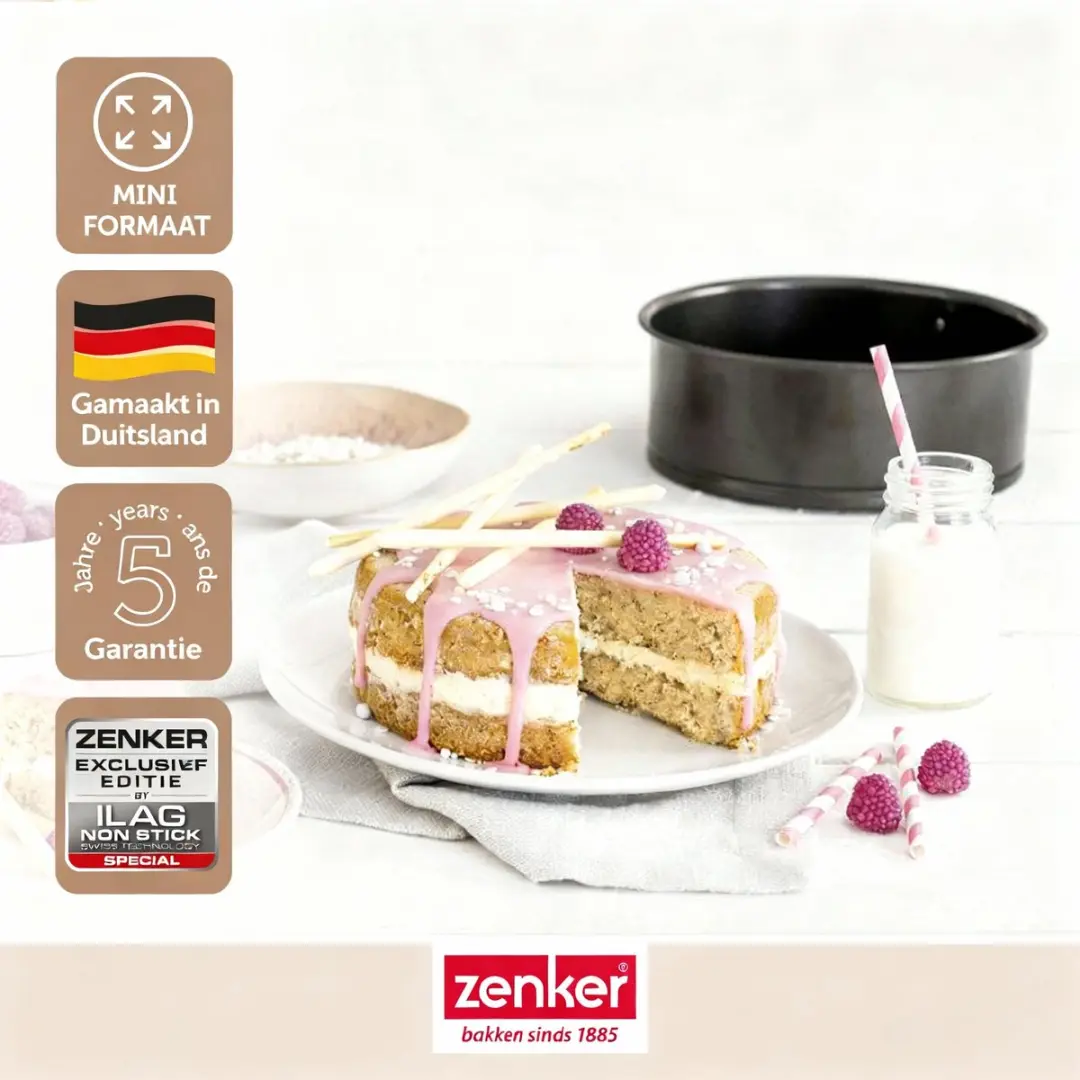 Zenker Special Mini Springvorm 12cm - Zwart