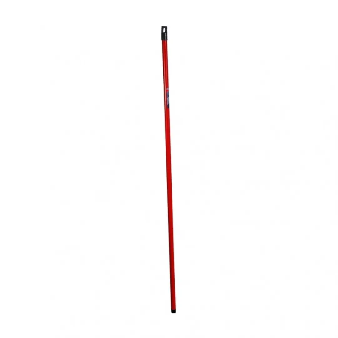 Vileda Steel Stick-borstelstok 126cm - Rood/Zwart