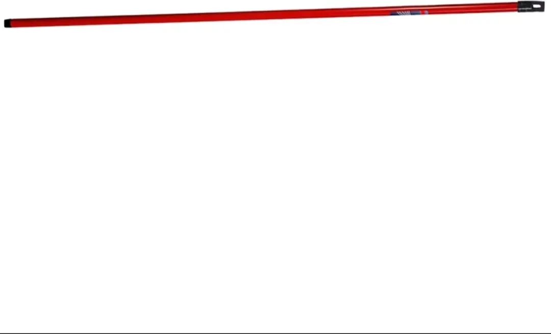Vileda Steel Stick-borstelstok 126cm - Rood/Zwart