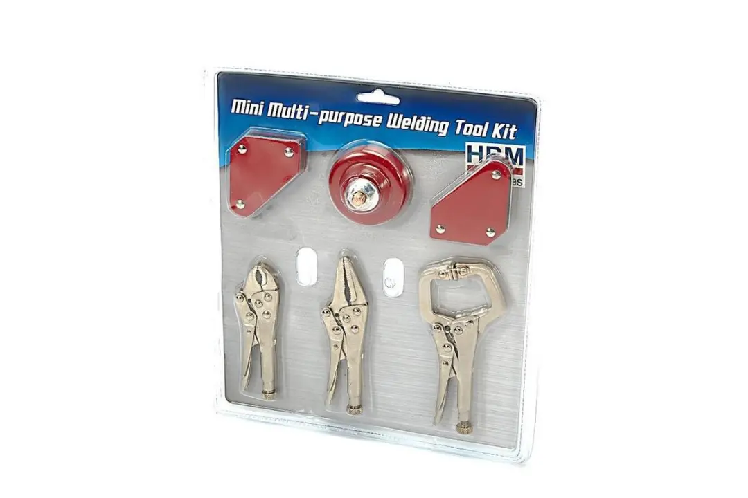 HBM Machines 6-delige Lasmagneten & Griptangenset - Rood