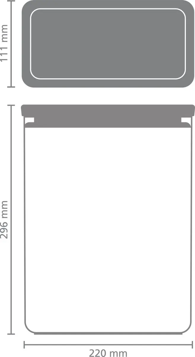Brabantia Tasty+ Voorraadbus 230684 - 5,4L - Light Grey