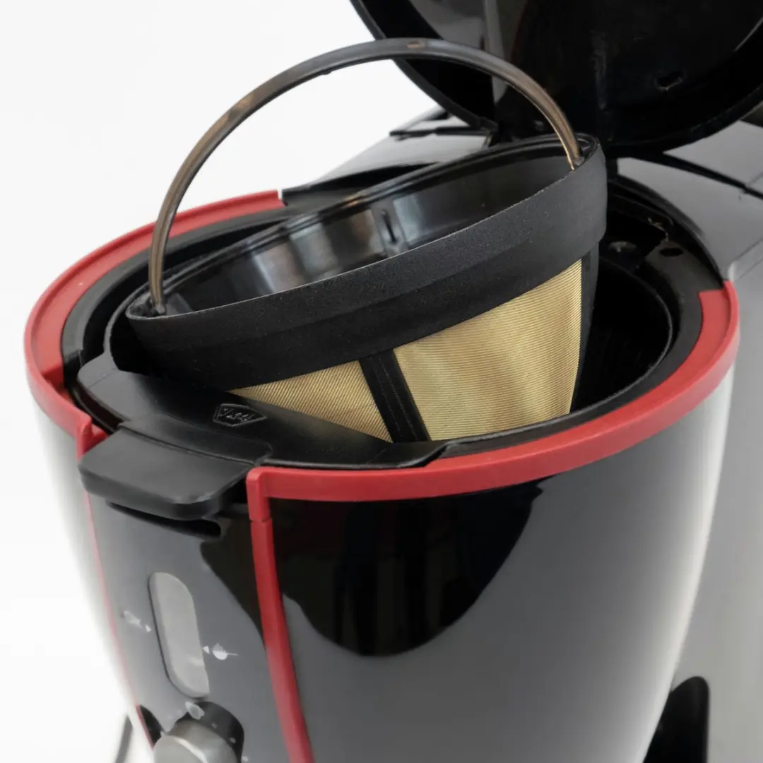 Scanpart Herbruikbare Koffiefilter nr 4 - 12cm - Zwart/Goud