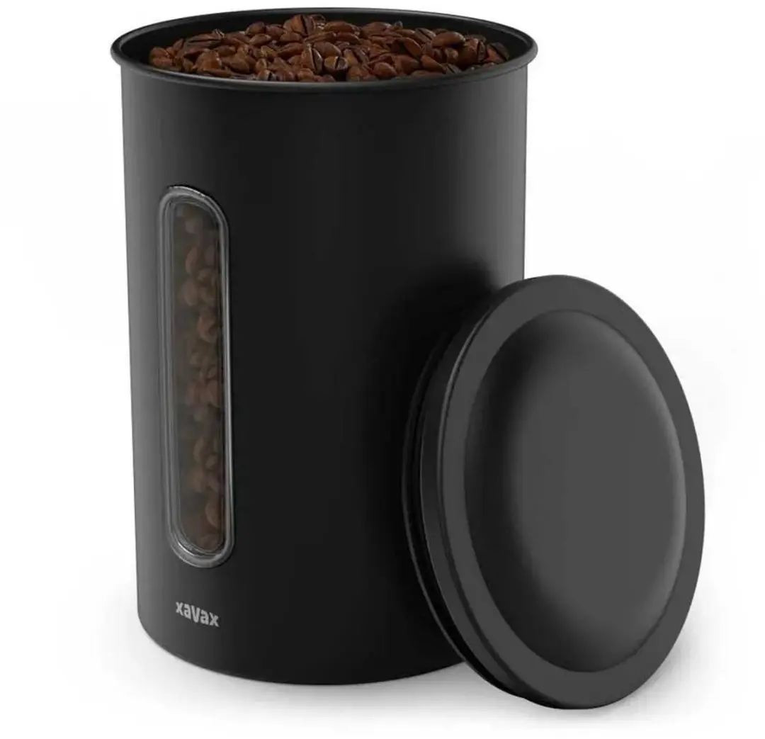 Xavax Koffieblik 1,5 kg - 1500ml - Zwart