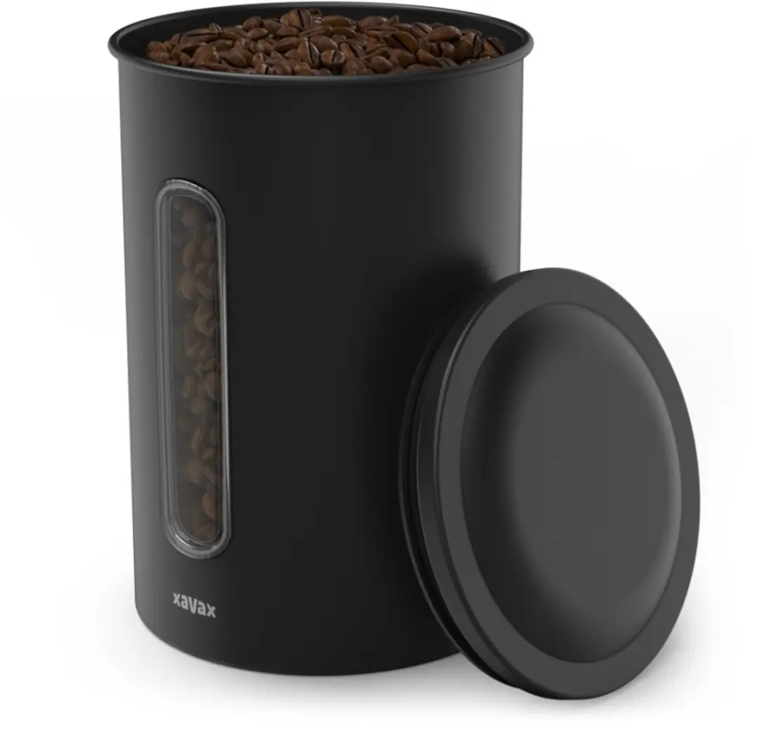 Xavax Koffieblik 1,5 kg - 1500ml - Zwart