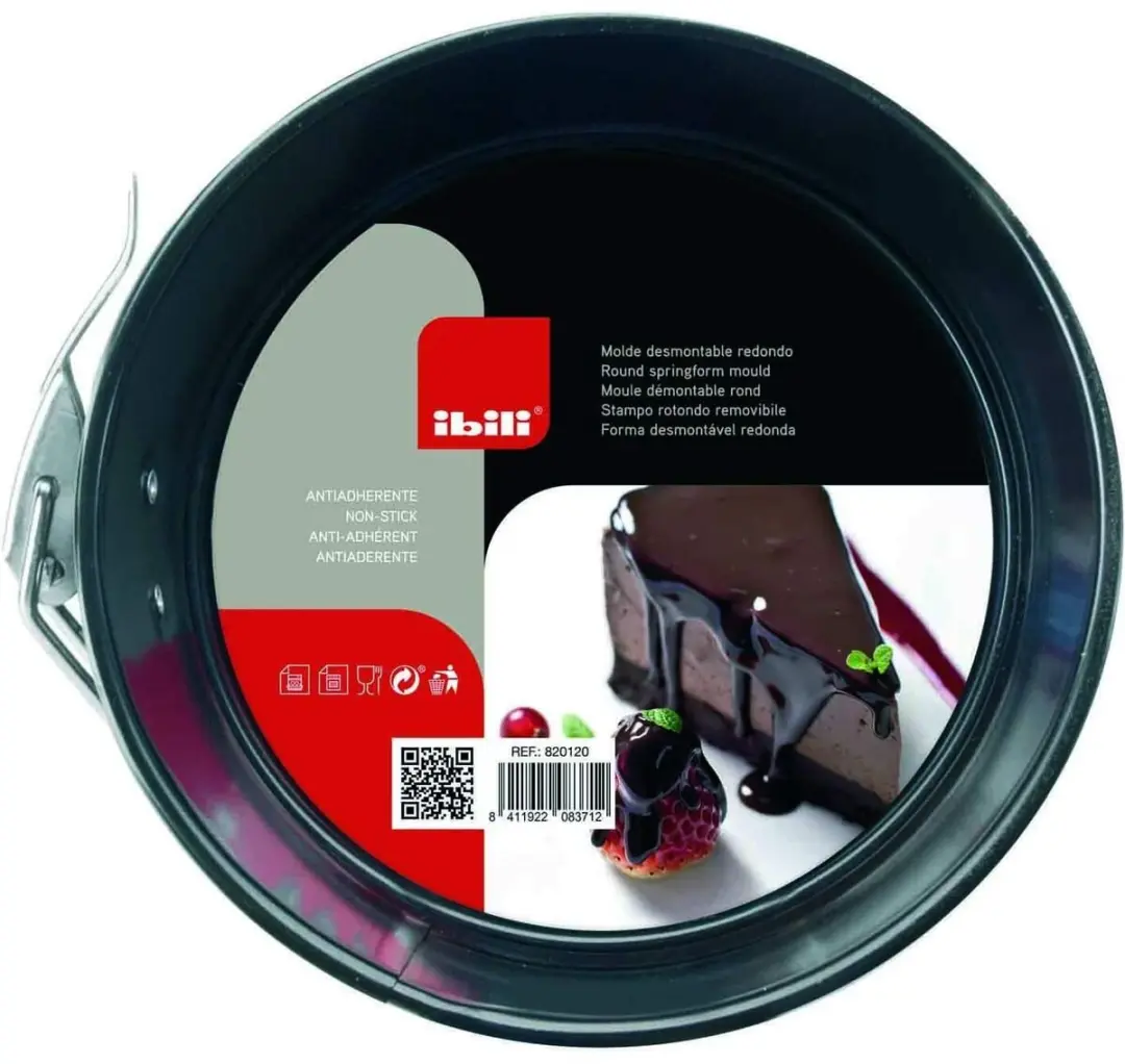 Ibili Springvorm Pan 820122 - Ø22cm x 6,5cm - Zwart - afbeelding 4 van 6