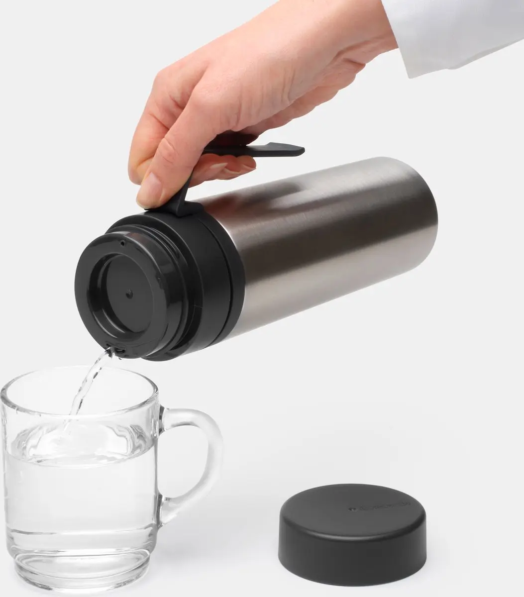 Brabantia Make & Take Thermosfles 500ml - Dark Grey - afbeelding 6 van 6