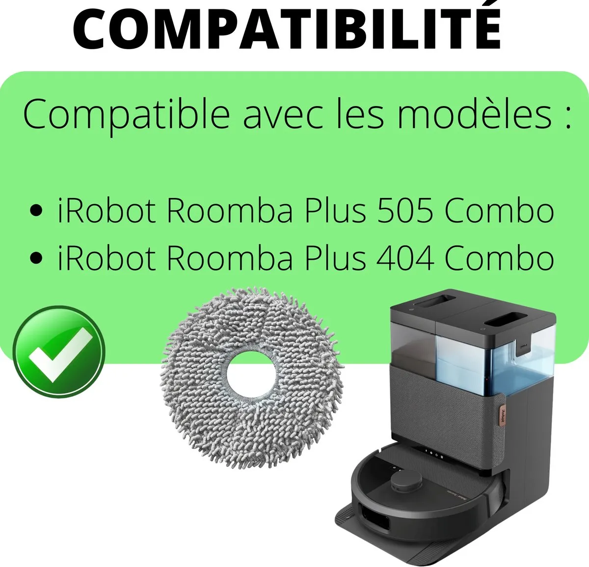 iRobot Roomba Plus 505/404 Combo Wasbare Dweilset - 6 Stuks