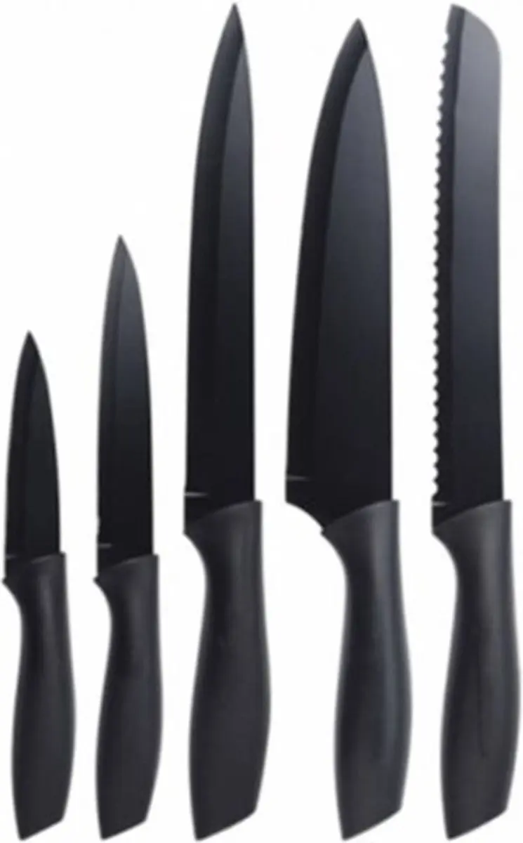 Excellent Houseware Black Style Messenset - 5 Stuks