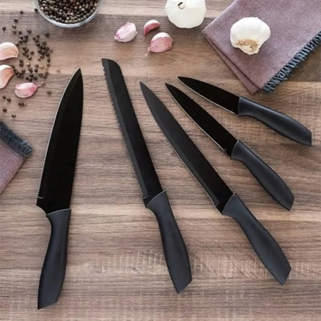 Excellent Houseware Black Style Messenset - 5 Stuks