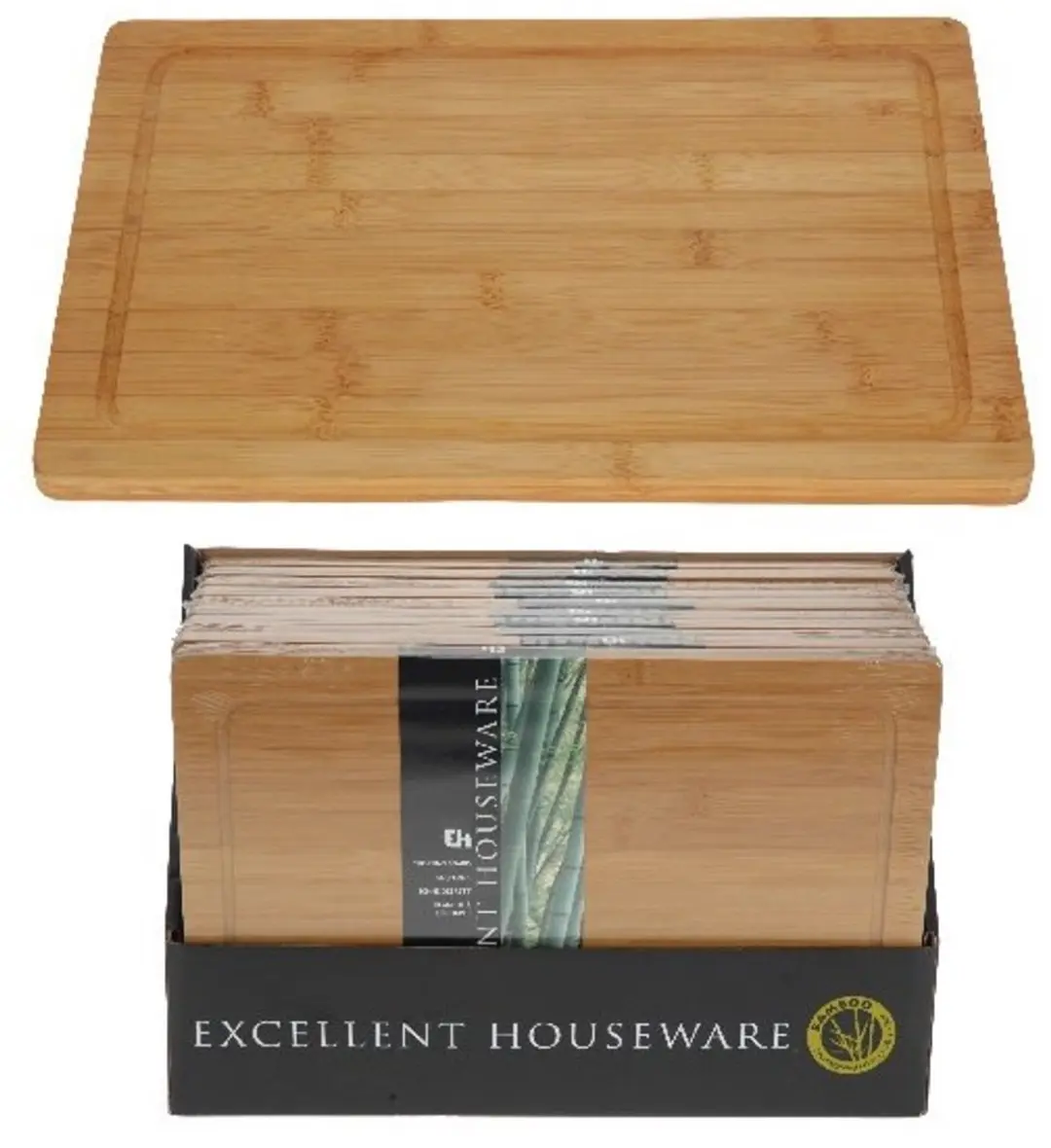 Excellent Houseware Bamboe Snijplank 37x25x2cm