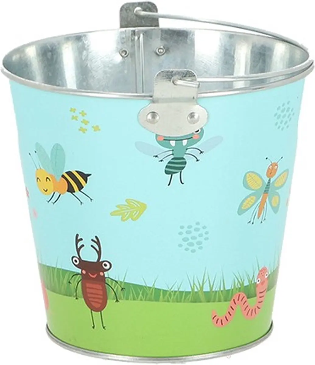 Esschert Design Kinderemmer IJzer Insecten Ø16xH18cm - 10L