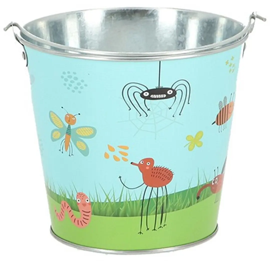 Esschert Design Kinderemmer IJzer Insecten Ø16xH18cm - 10L - afbeelding 6 van 6