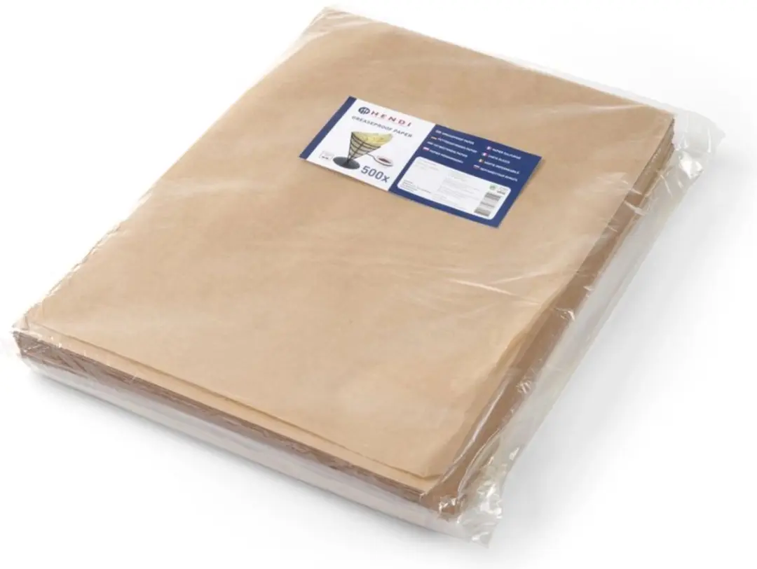 HENDI Vetbestendig Papier 500 Vel - 200x250mm Beige