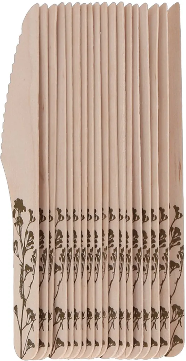 Esschert Design Houten Messen 16cm - 80 Stuks