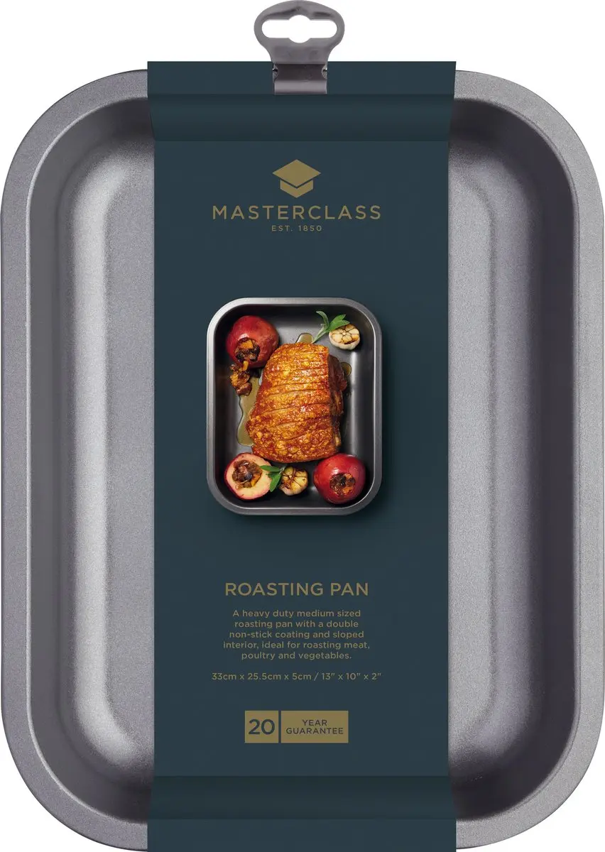 Masterclass Koolstofstaal Pan 5028250168818 - Ovenbestendig - Zwart