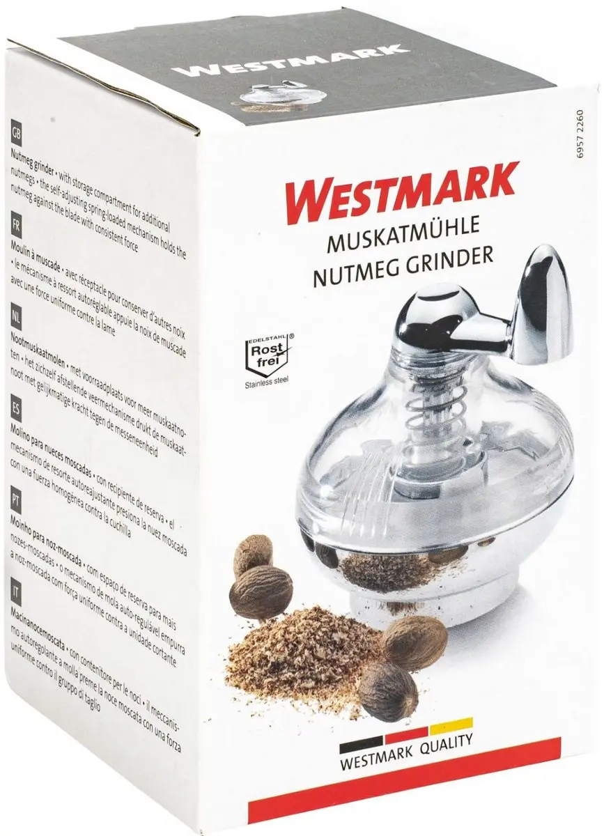 Westmark Nootmuskaatmolen 69572260 - Zilver/Transparant - afbeelding 6 van 6
