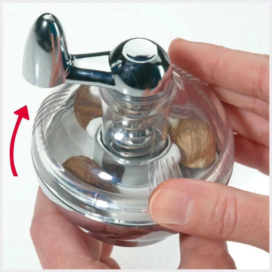 Westmark Nootmuskaatmolen 69572260 - Zilver/Transparant