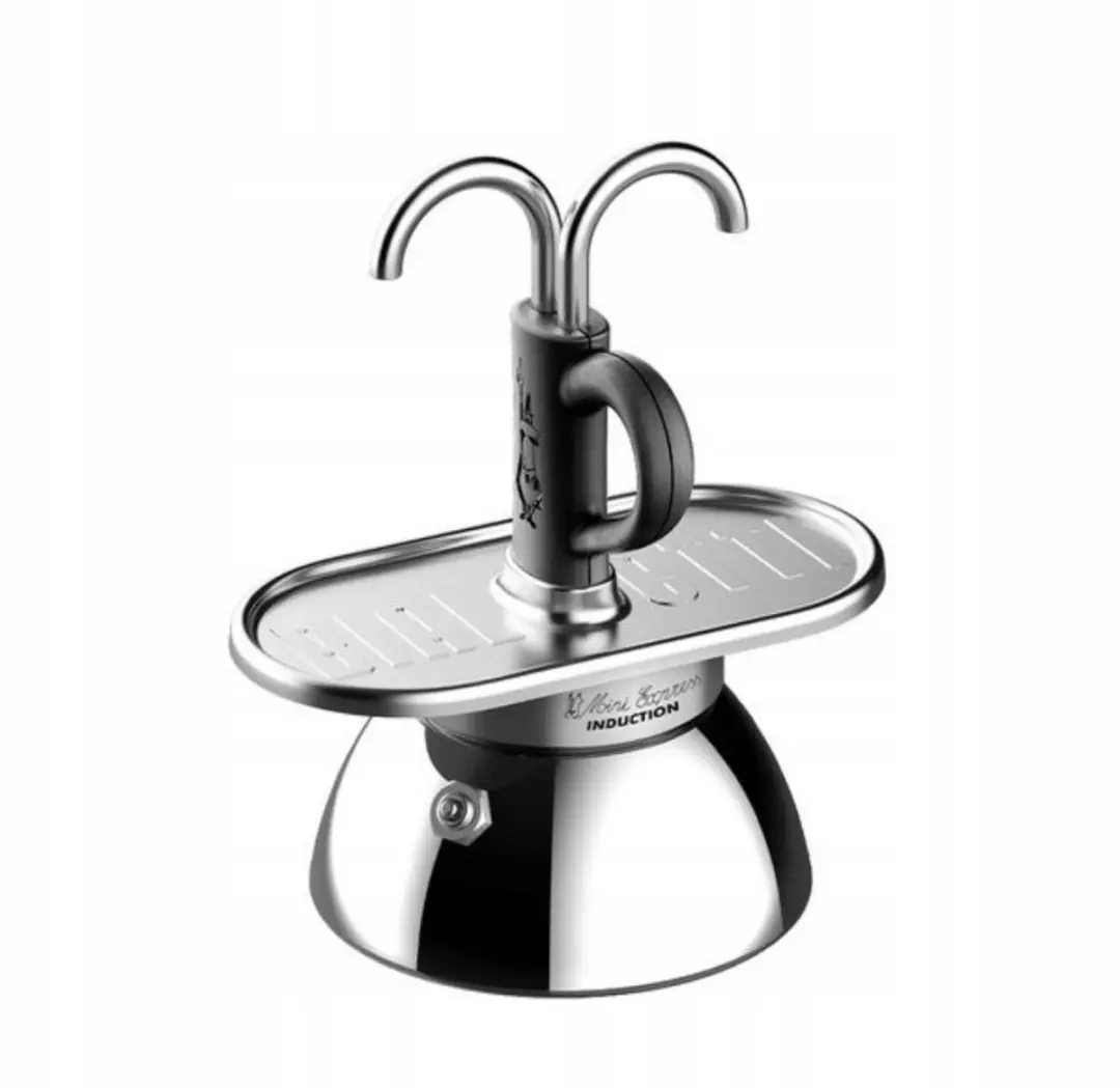 Bialetti Mini Express Inductie 2tz Set - 3 Stuks - Zwart