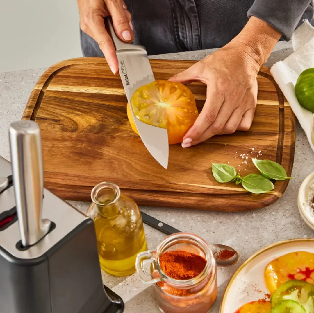Tefal EverSharp K2977S44 Messenblokset - 6-delig - Roestvrijstaal
