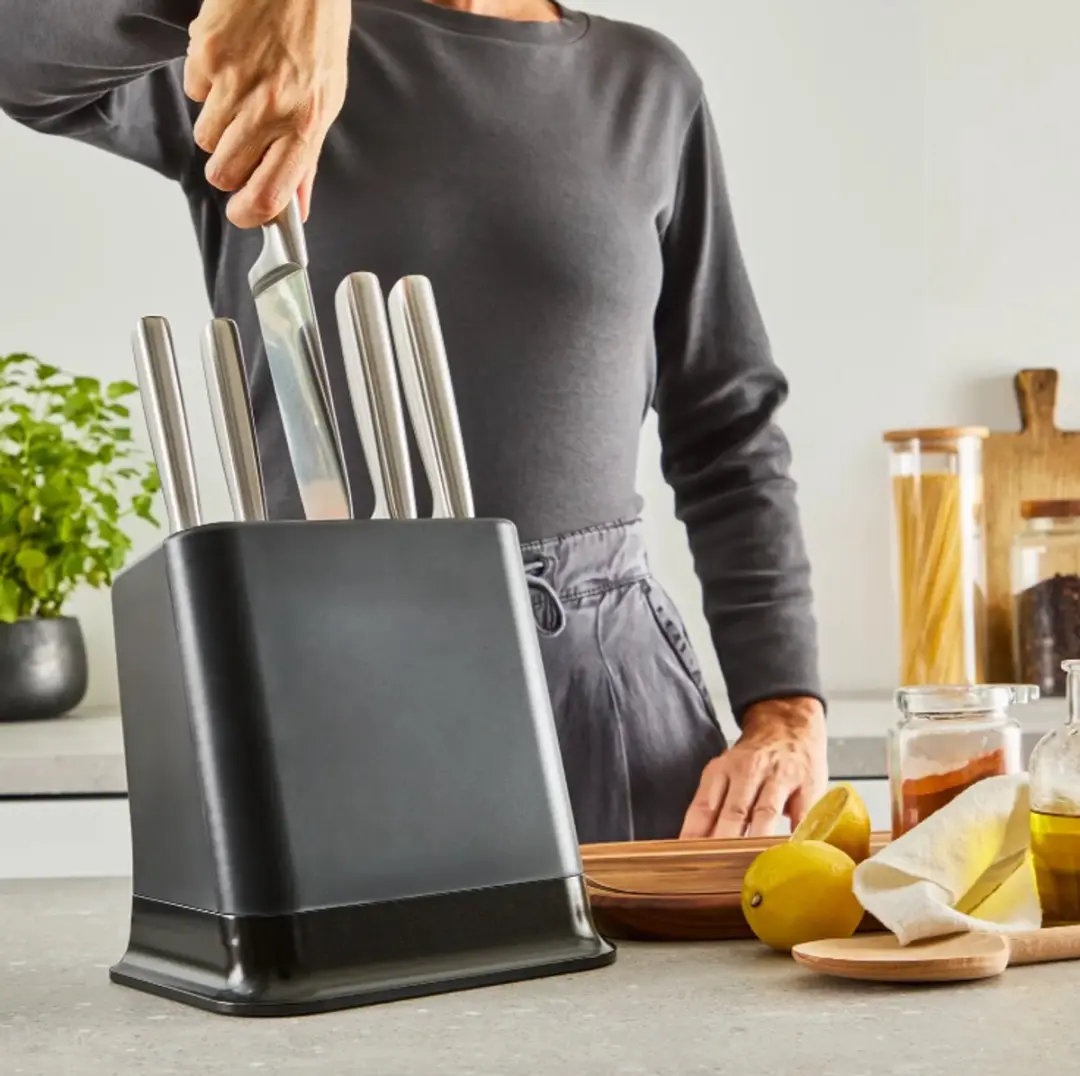Tefal EverSharp K2977S44 Messenblokset - 6-delig - Roestvrijstaal