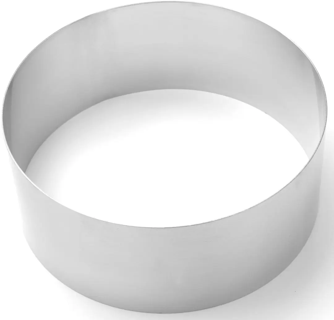Hendi Ronde Bakringen Set 4 Stuks - Ø100/200/300/400mm - Zilver