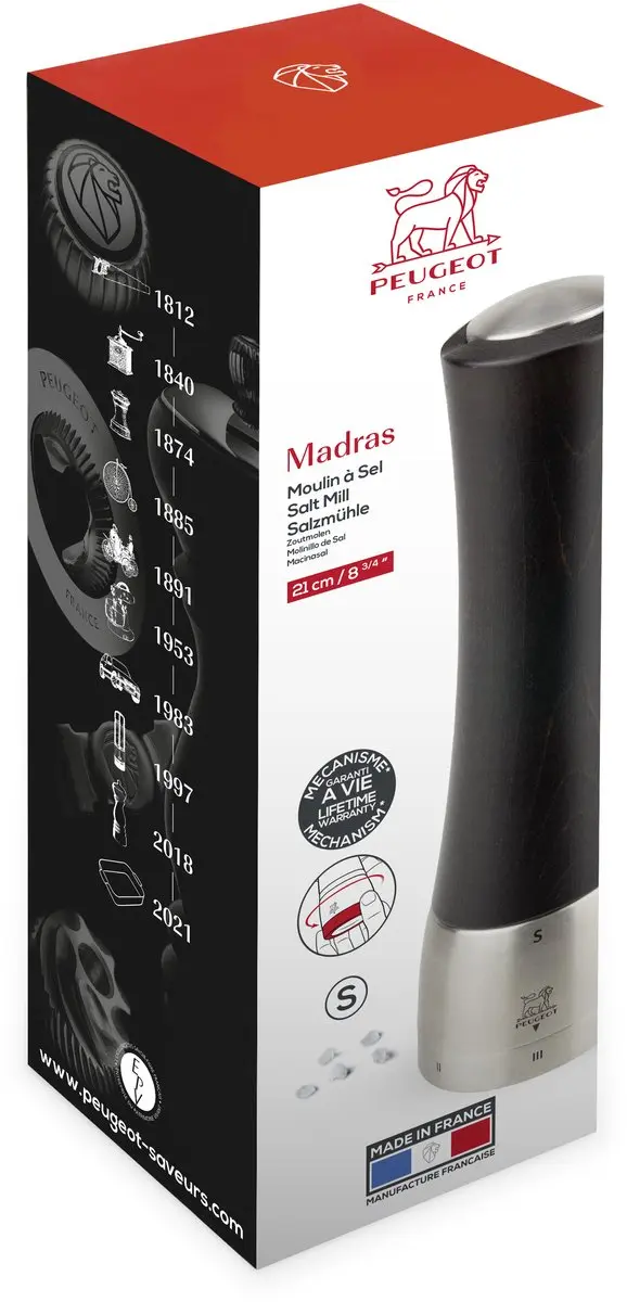 Peugeot Madras Zoutmolen 21cm - Chocolade Zirlion
