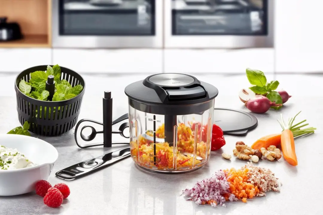 GEFU Speedwing Multihakker 800ml - Zilver