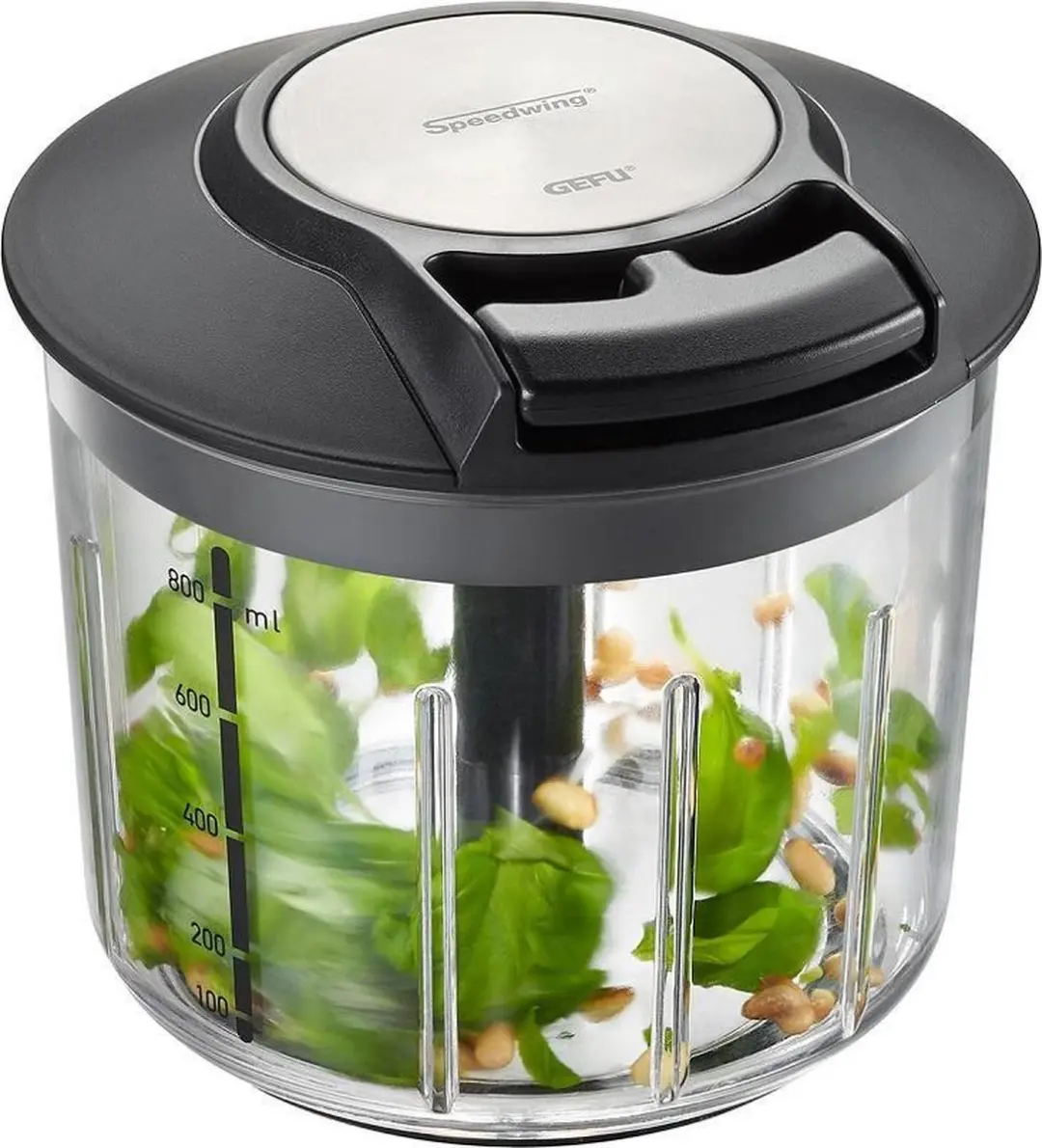 GEFU Speedwing Multihakker 800ml - Zilver - afbeelding 6 van 6
