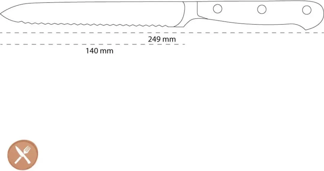 Wusthof Classic Worstmes 14cm - Zwart