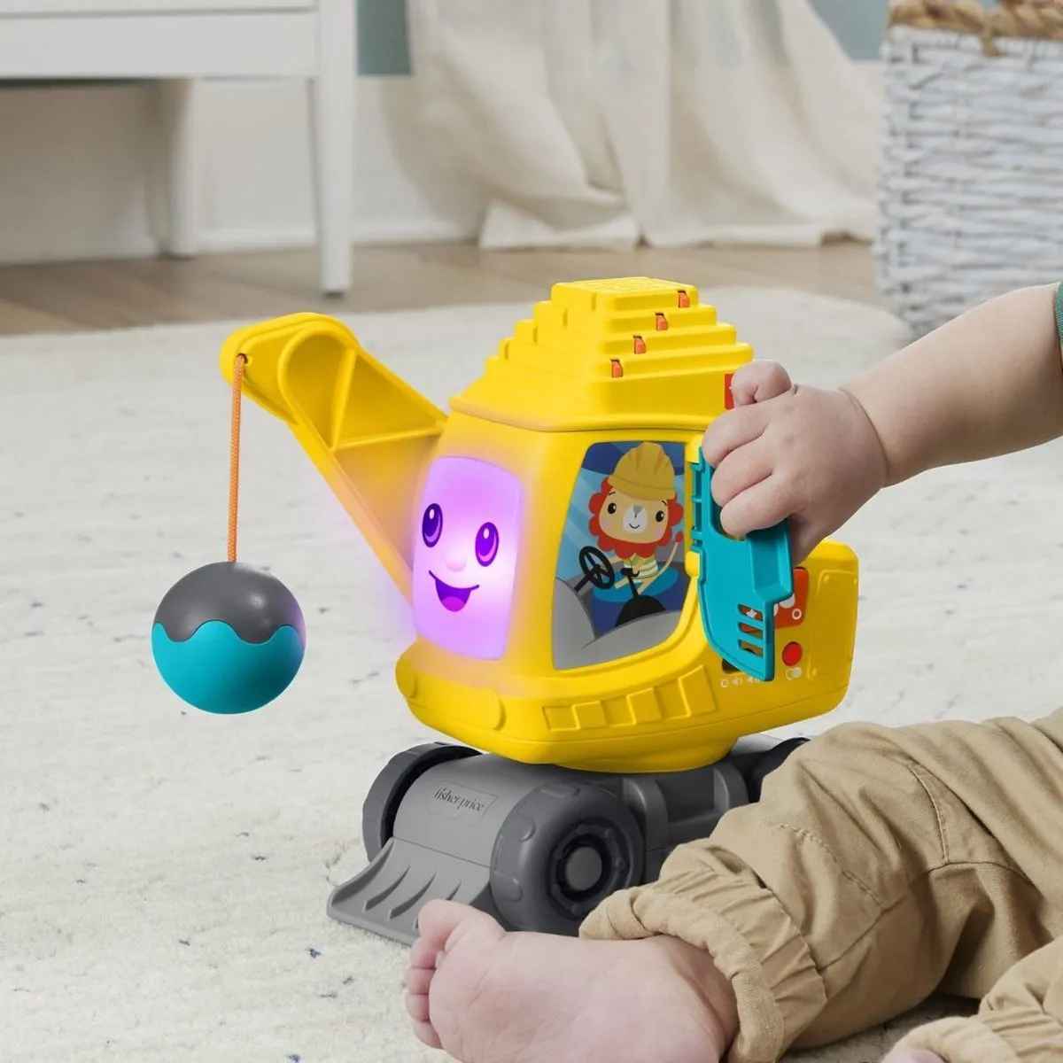 Fisher Price Tel- en Stapelkraan - 6 Onderdelen - Multicolor - afbeelding 6 van 6