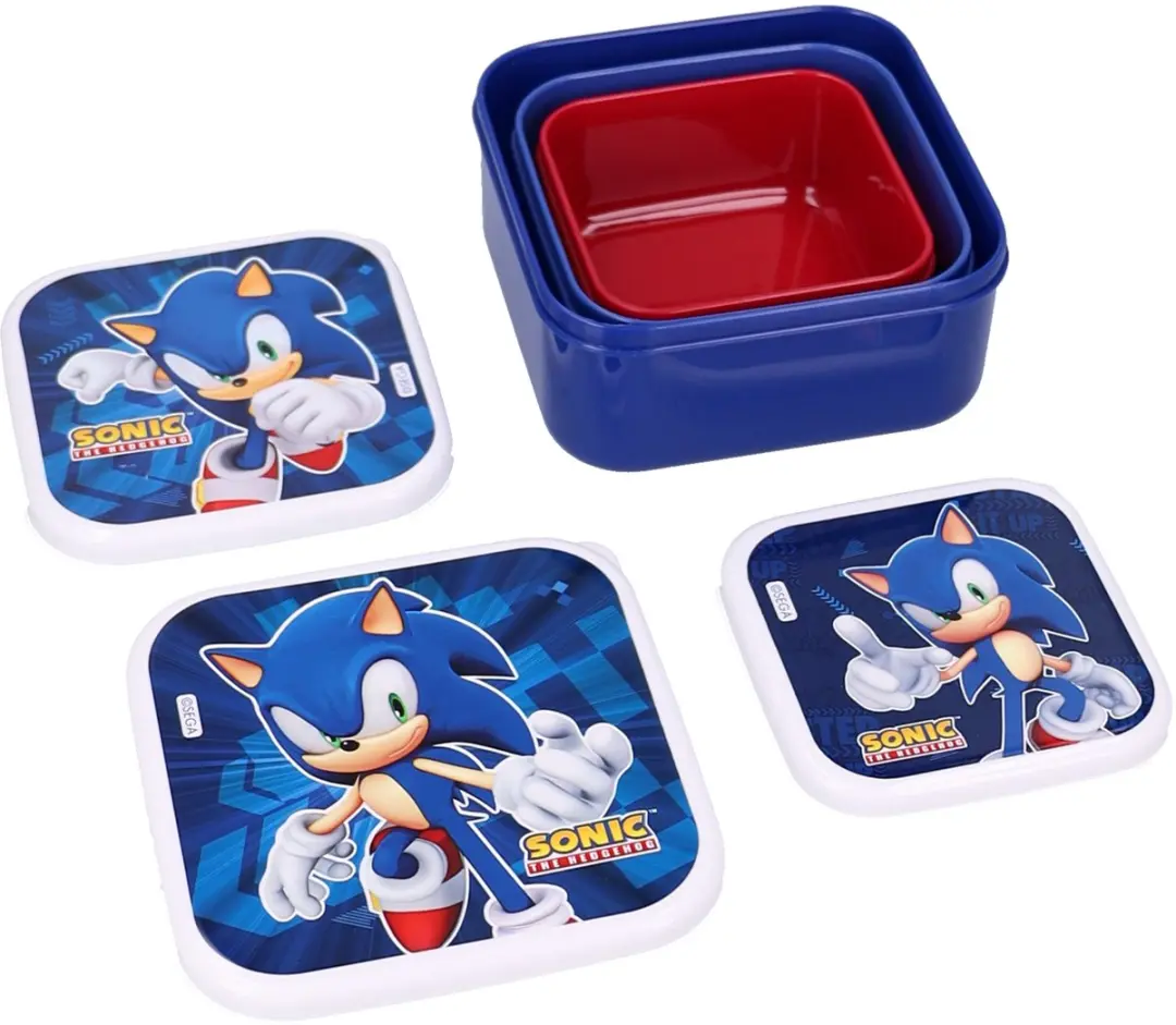 Sonic Fresh Bites Kinder Snackbox 3-in-1 - Blauw