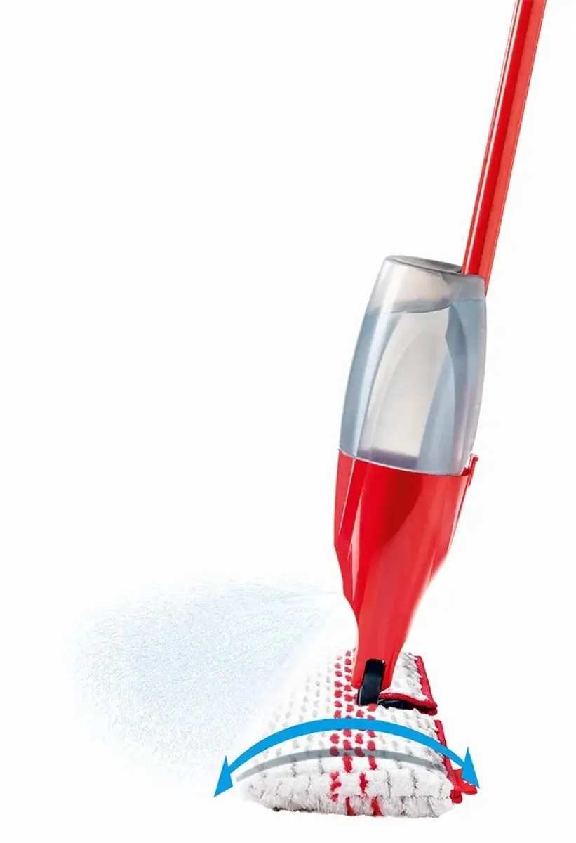 Vileda Spray & Clean Dweil met tank - Rood