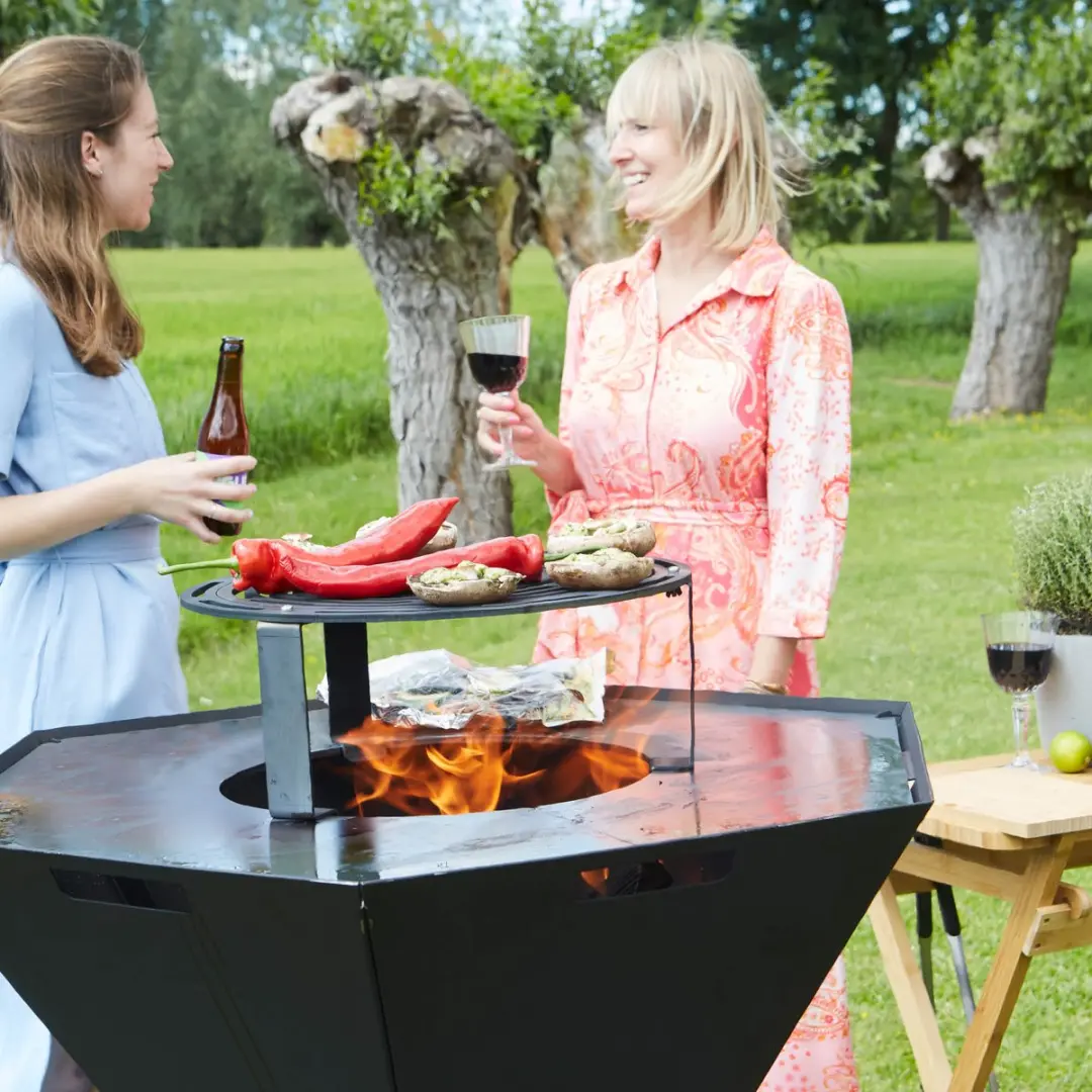 Barbecook Nestor Original Houtbarbecue 92x92x101cm - Zwart