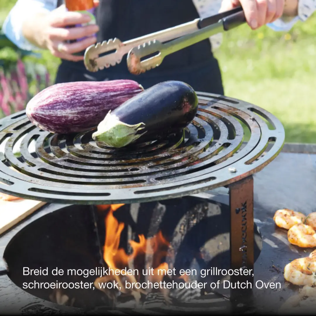 Barbecook Nestor Original Houtbarbecue 92x92x101cm - Zwart