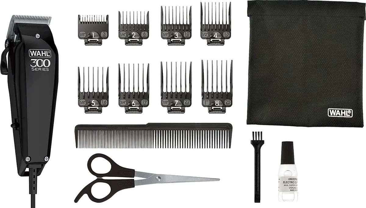Wahl Home Pro 300 Tondeuse Set - 15 Stuks - 8 Kammen 3-25mm