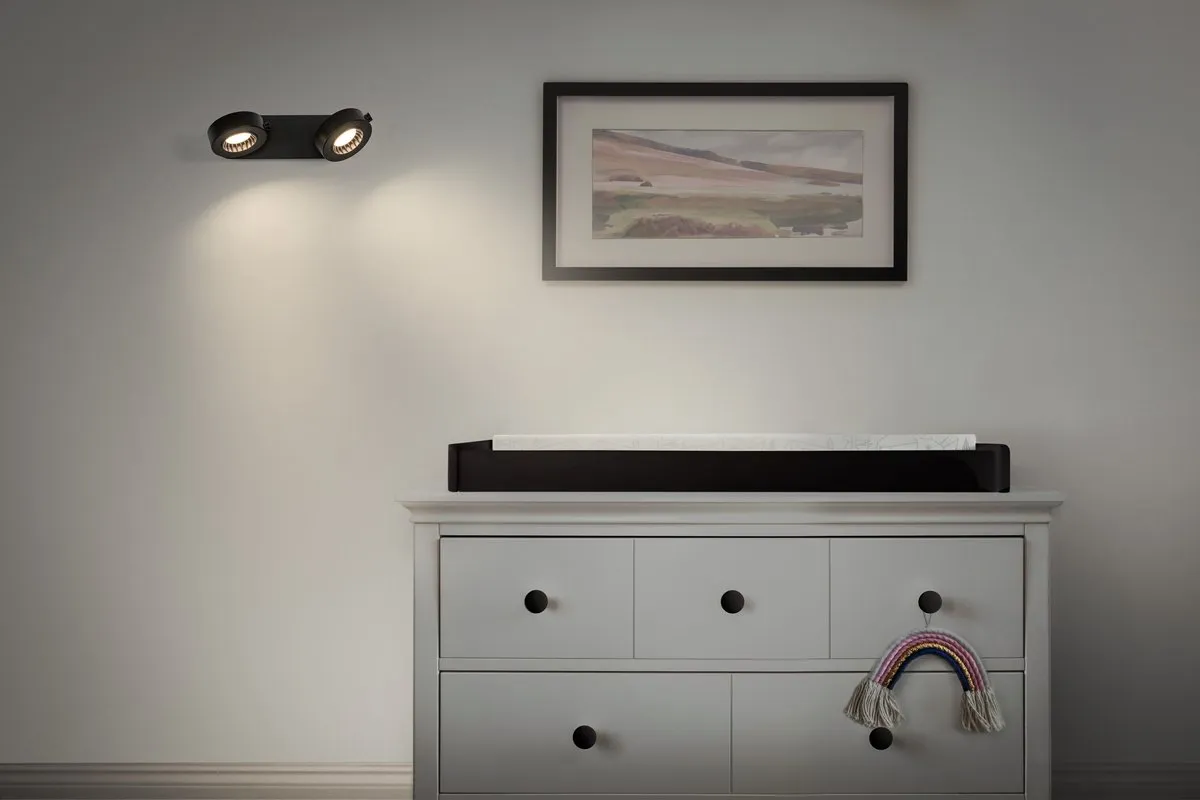 LEDVANCE Decor Spot Venus Black 2 Spot - 10,5W 450lm Warm Wit