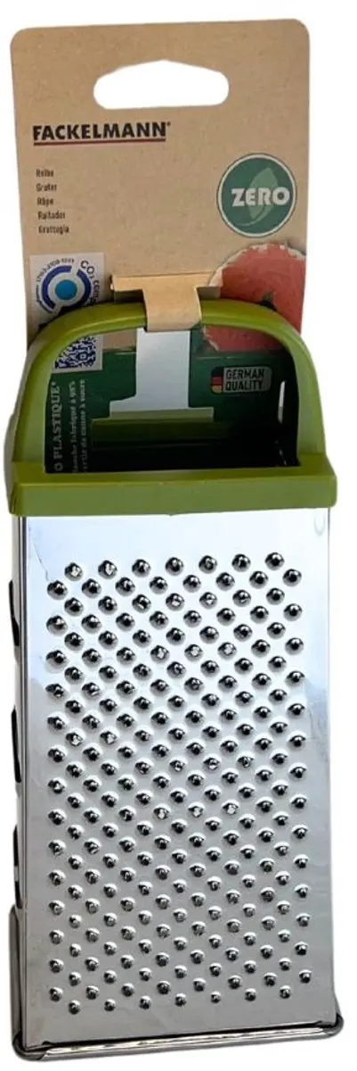 Fackelmann Zero Serie 687073 Kaasschaaf & Groenteschaaf - 4 Zijdig - 23cm - Groen/Grijs