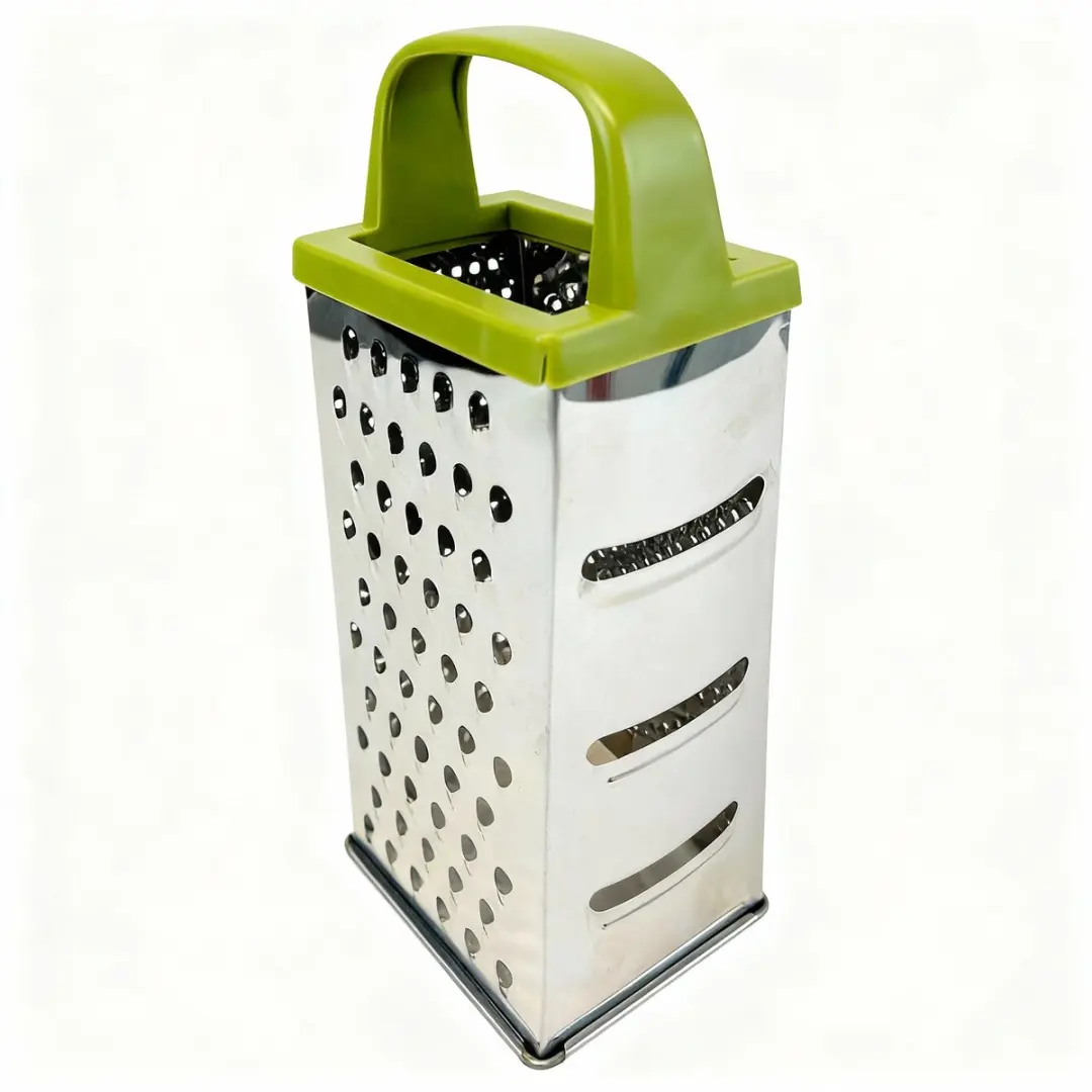 Fackelmann Zero Serie 687073 Kaasschaaf & Groenteschaaf - 4 Zijdig - 23cm - Groen/Grijs